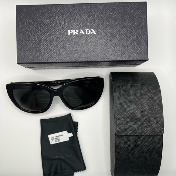 Prada Black Sunglasses UAN3M1 - Picture 8 of 8